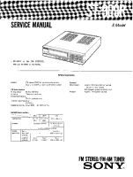 Sony ST-909R - Service Manual 